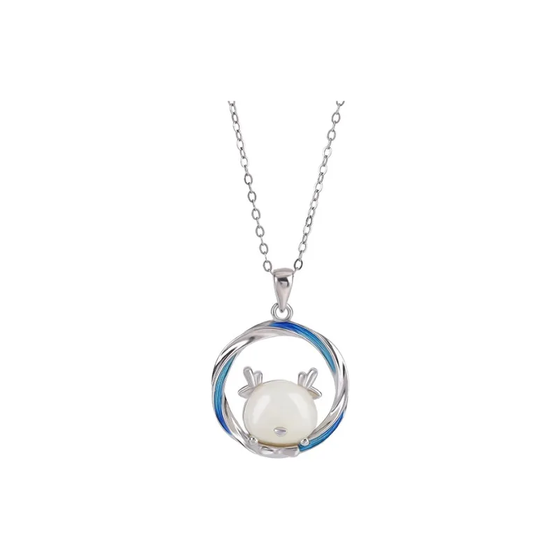 Royal Heaven's Choice Hetian Jade Pendants Pale Greenish White Jade Unisex-0