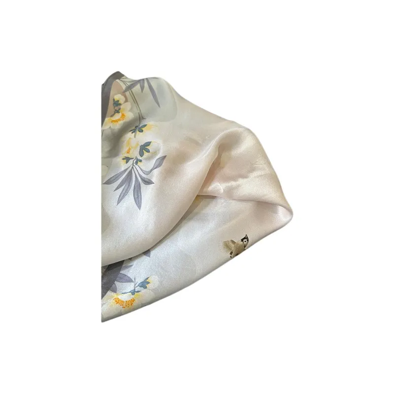 Luxury Care Artisan Workshop Bag Straps Beige Floral With Birds And Flowers-2
