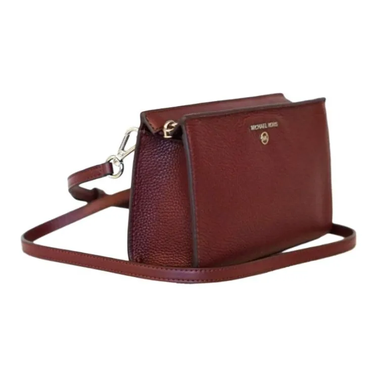 MICHAEL KORS Valerie Genuine Leather Shoulder Bag Women's Honey Red-1