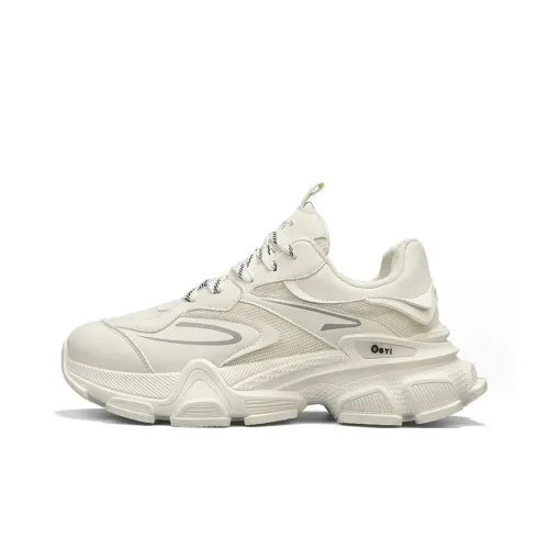 JANECO Anti Slip Wear Resistant Low Top Chunky Sneakers Men's