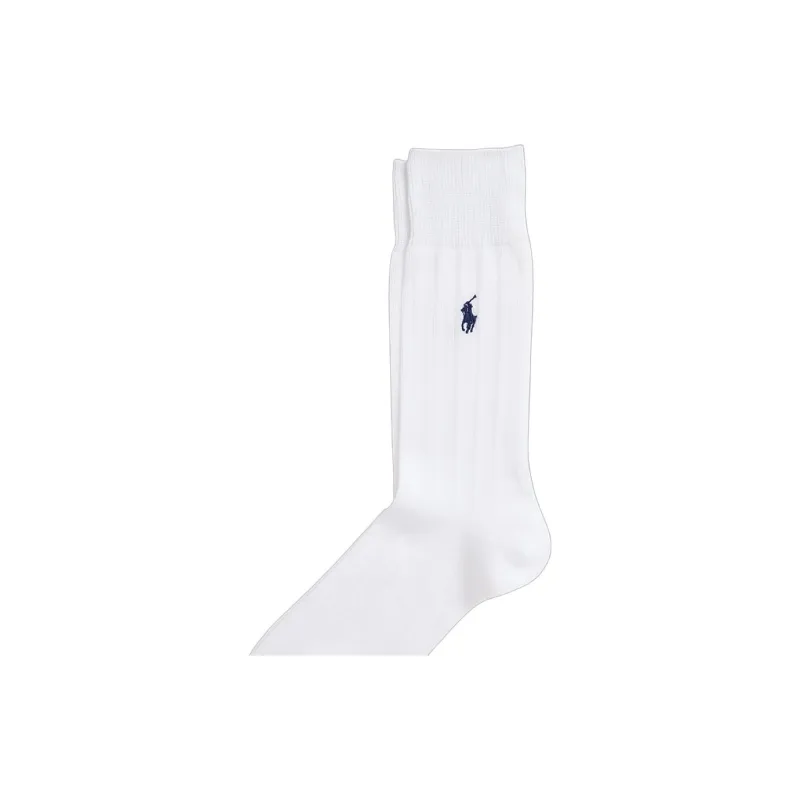 Polo Ralph Lauren Knee-High Socks Men's 1 Pack White-2