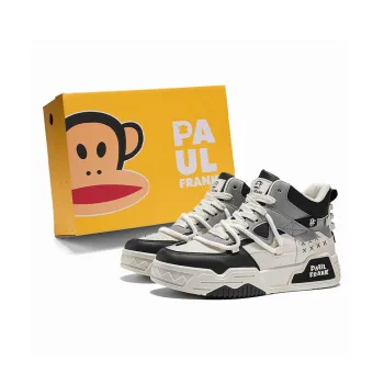PAUL FRANK Slip-Resistant High-Top Skateboard Shoes Unisex