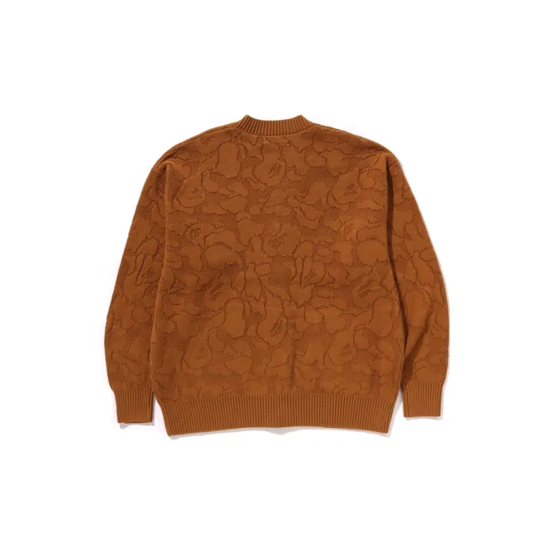 Bape Solid Camo Jacquard One Point Cardigan-1