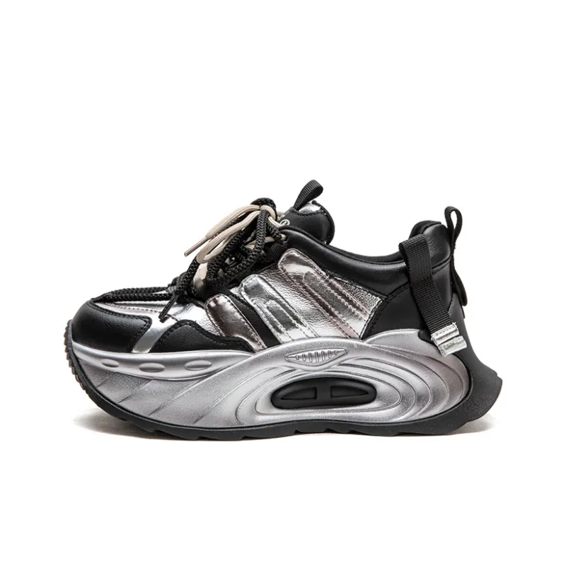Chibang Height Increasing Low-Top Chunky Sneakers Women's-7