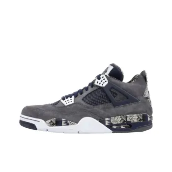 Jordan Air Jordan 4 Anti-Slip Wear-Resistant Low-Top Basketball Shoes Unisex Gray