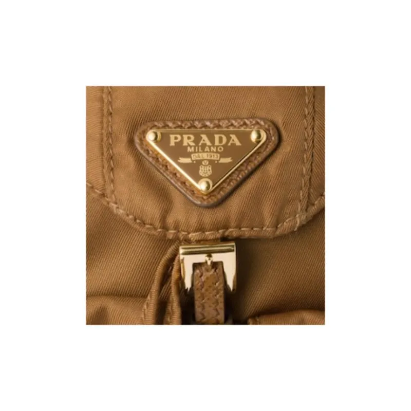 PRADA Re-Nylon Recycled Polyamide Coin Purse Mini Women's Brandy-2