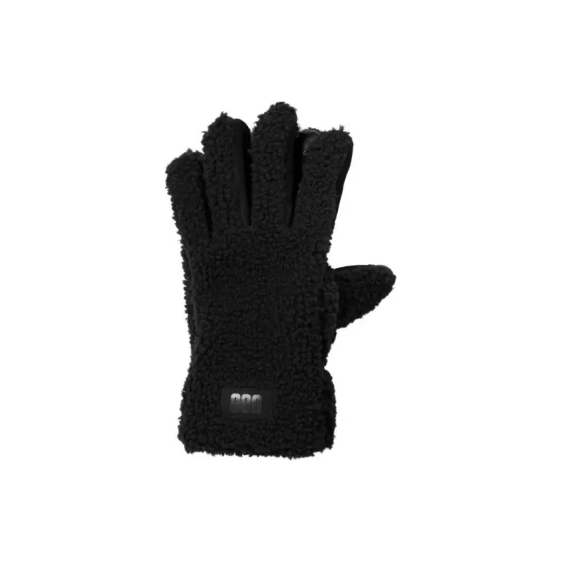UGG UGGfluff Logo Patch Gloves-2