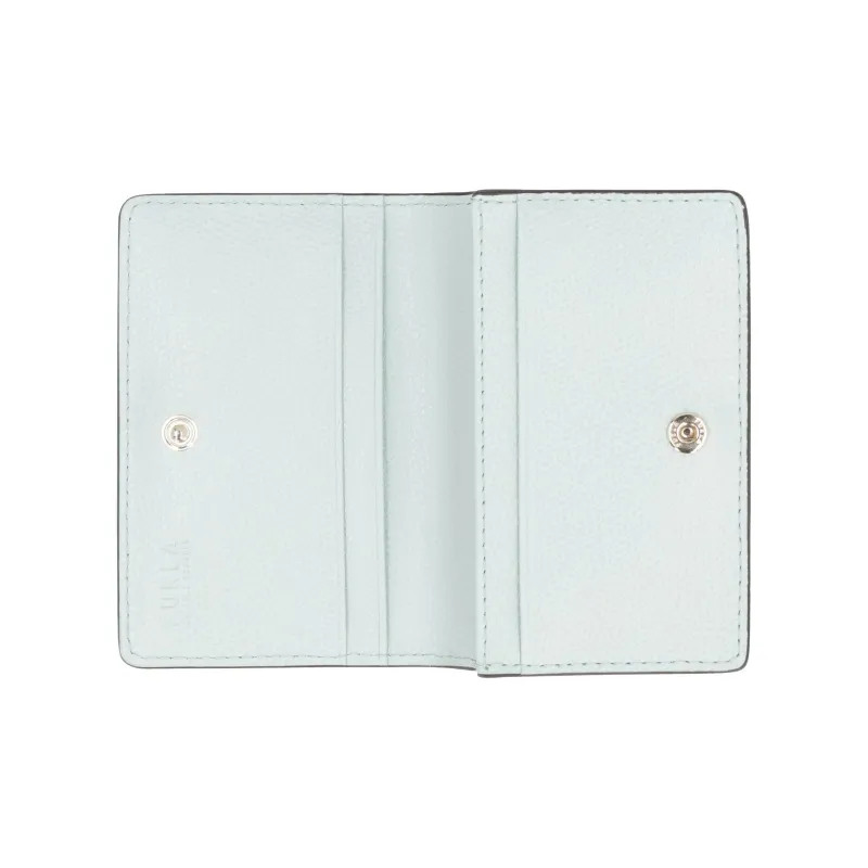 Furla Calfskin Wallet Women's Light Blue-2