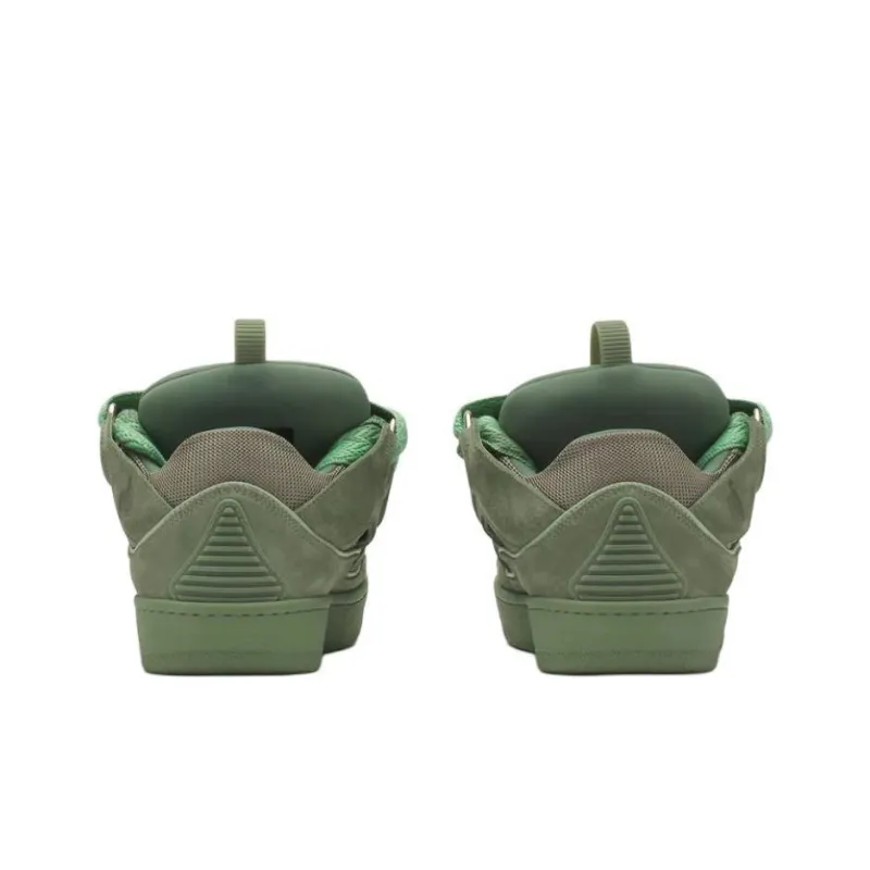 Lanvin Curb Low-Top Skateboard Shoes Unisex Green-4