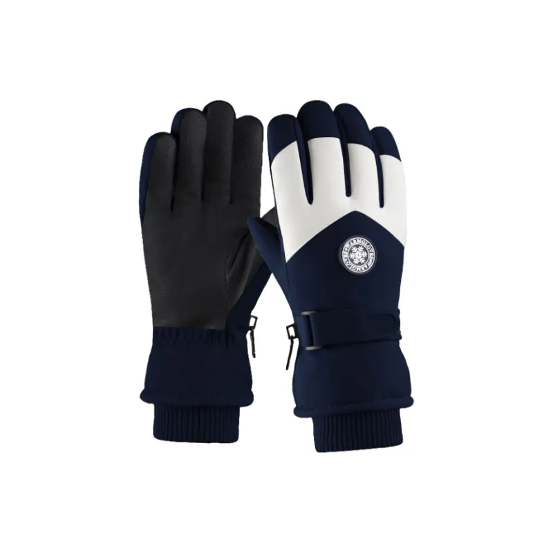 LEMONKID Velour Waterproof Fabric Ski Gloves Unisex-1