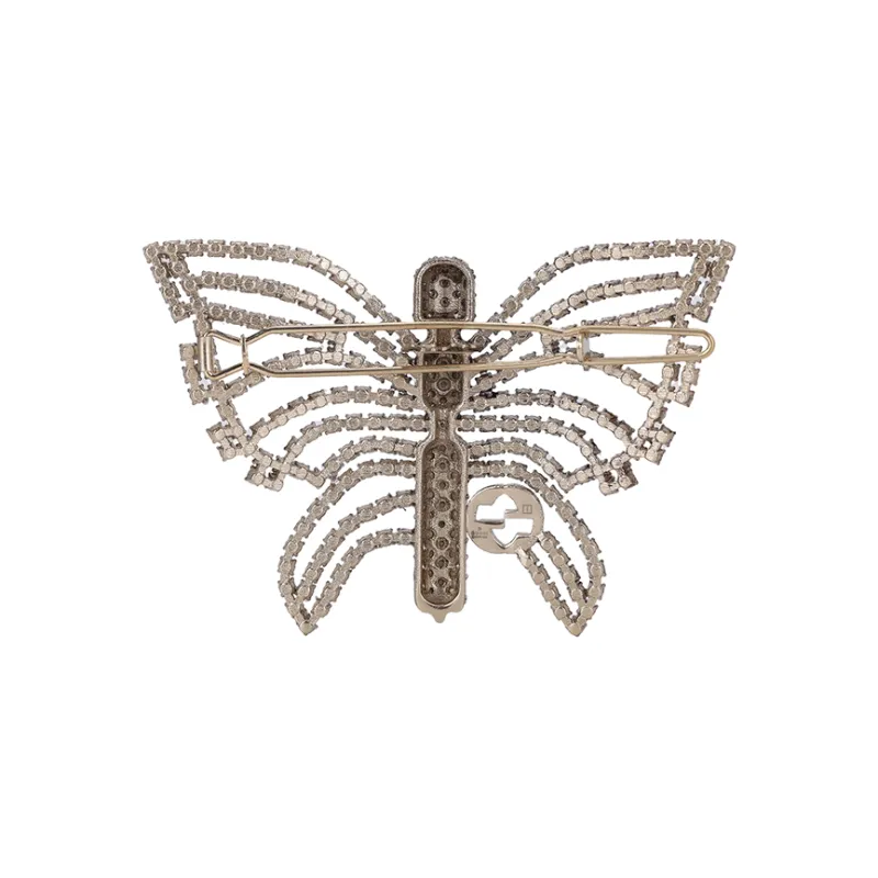 GUCCI Metal Crystal Hair Clips Women's-1