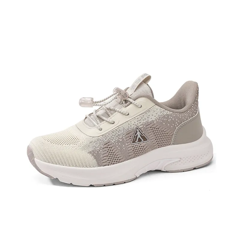 ZULIZ Sports Elderly Shoes Casual Shoes Women's Low Top Khaki/Cherry Blossom Pink-1