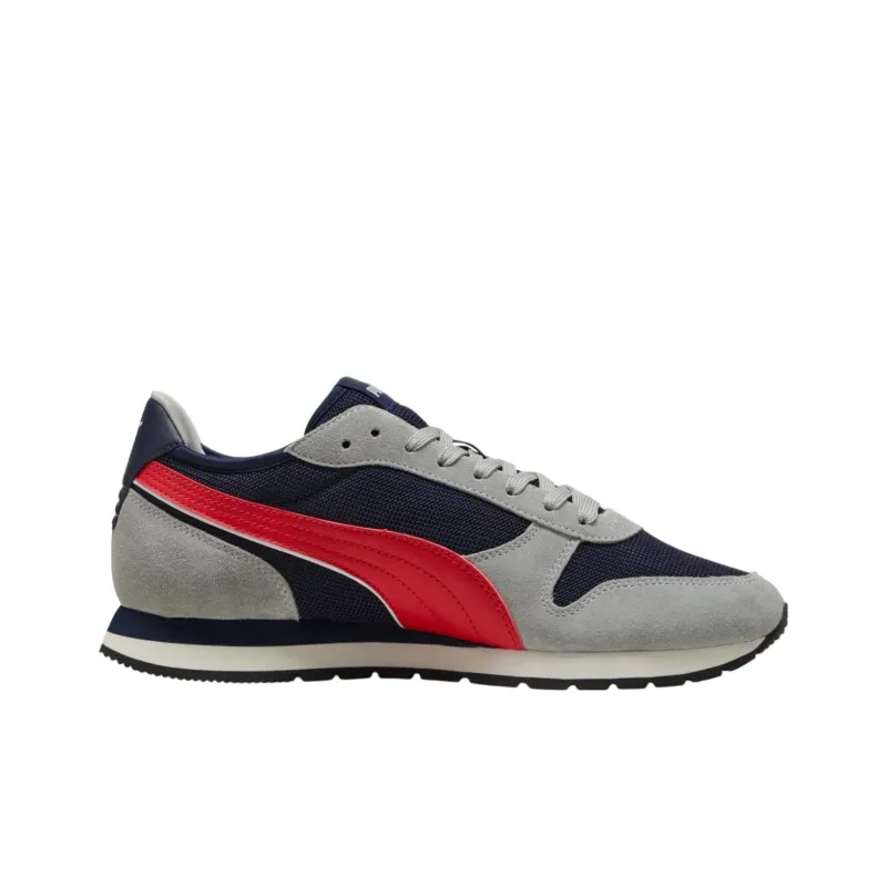 PUMA ST MILER Anti Slip Wear Resistant Low Top Casual Running Shoes Unisex Gray Red-1
