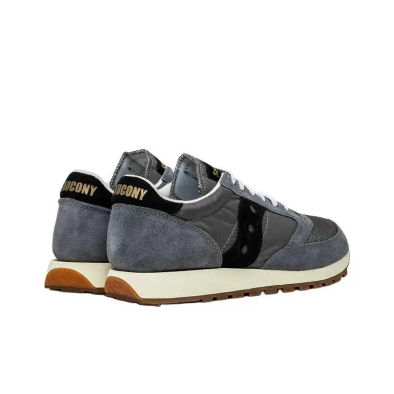 Saucony Jazz Original Vintage Anti Slip Wear Resistant Low Top Casual Shoes Unisex Gray-2