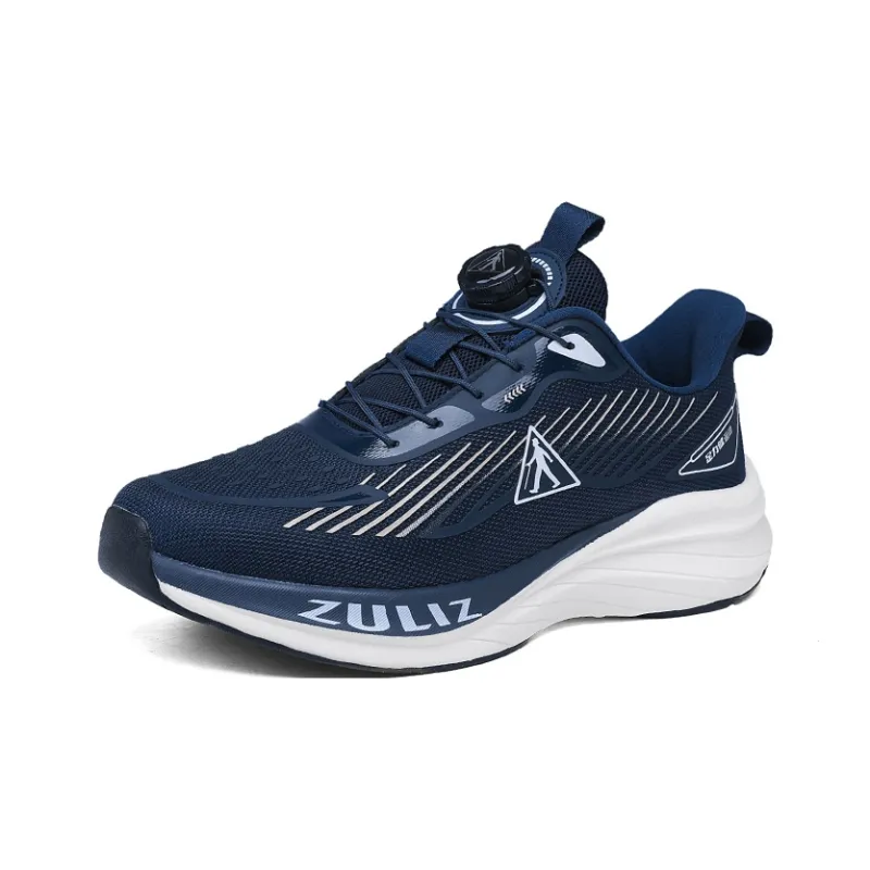 ZULIZ Sports Elderly Shoes Casual Shoes Men Low Top Dark Blue-1