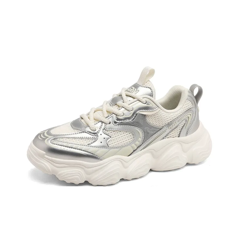 K-bird Cushioned Slip-Resistant Abrasion-Resistant Low-Top Chunky Sneakers Unisex-8