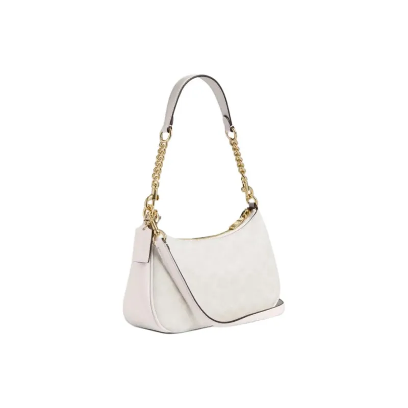 COACH Teri Artificial Leather Crossbody Bag Shoulder Bag Medium Size Women's Chalk White-1