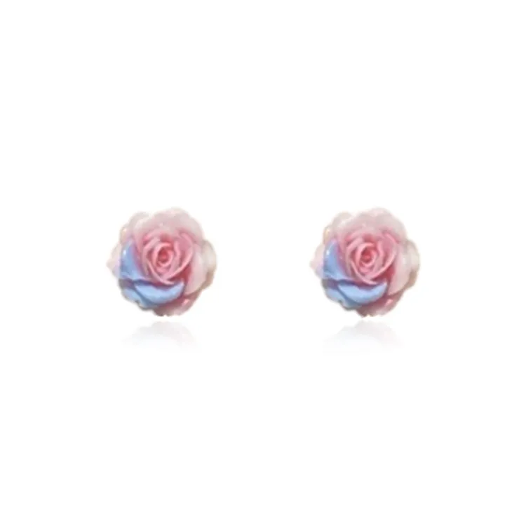 SHEEHHYY Alloy Stud Earrings Women's-3
