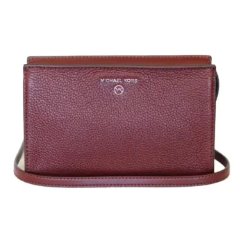 MICHAEL KORS Valerie Genuine Leather Shoulder Bag Women's Honey Red