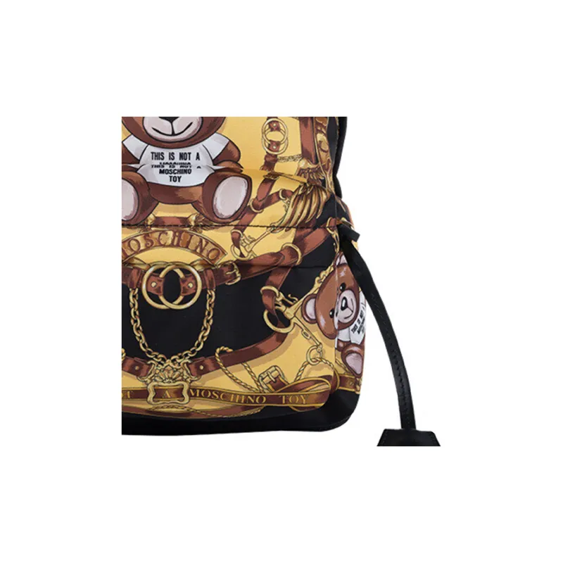 MOSCHINO Fabric Backpack Medium Size Women's Multicolor-4
