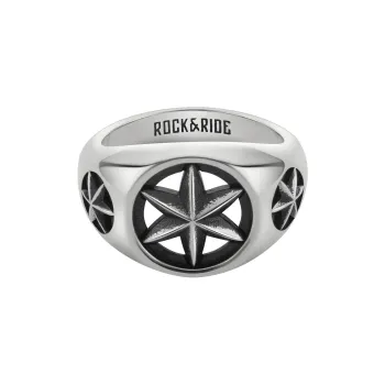 ROCK&RIDE 925 Sterling Silver Rings Men's