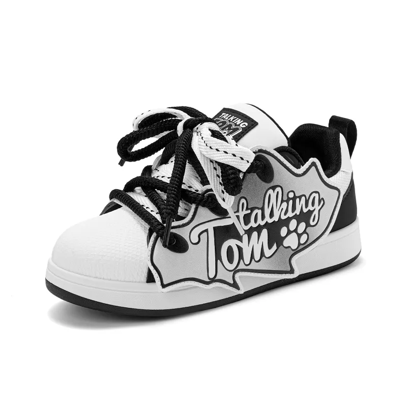 TALKING TOM Low-Top Skateboard Shoes Unisex Pearl Rice-11