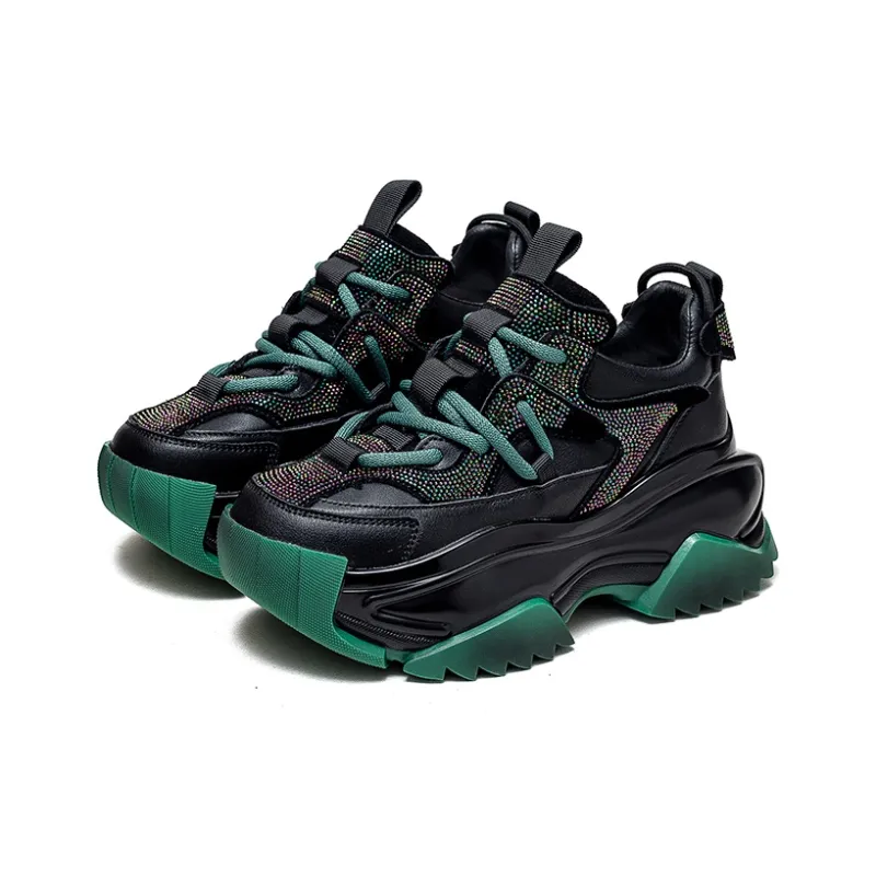 Chibang Height Increasing Low-Top Chunky Sneakers Women's-1
