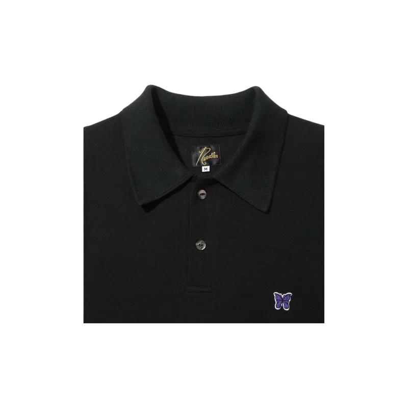 Needles Butterfly Detailed Long Sleeved Polo Shirt-2