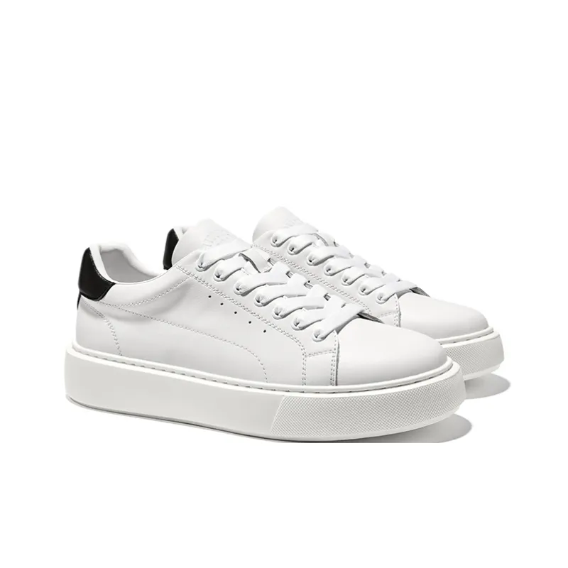 Hautton Jeans Skateboard Shoes Men's White Brown-9
