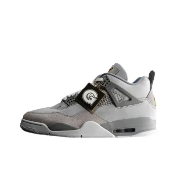 Jordan Air Jordan 4 Anti Slip Wear Resistant Low Top Basketball Shoes Unisex Gray