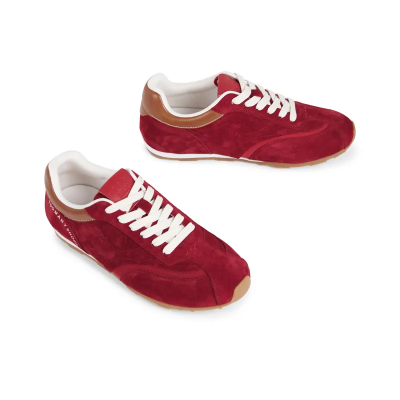 TOOMANYSHOES Manchester United Fan Slip-Resistant Low-Top Casual Shoes Women's Red-3