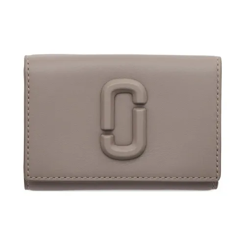 MARC JACOBS Cow Leather Wallet Women's Gray