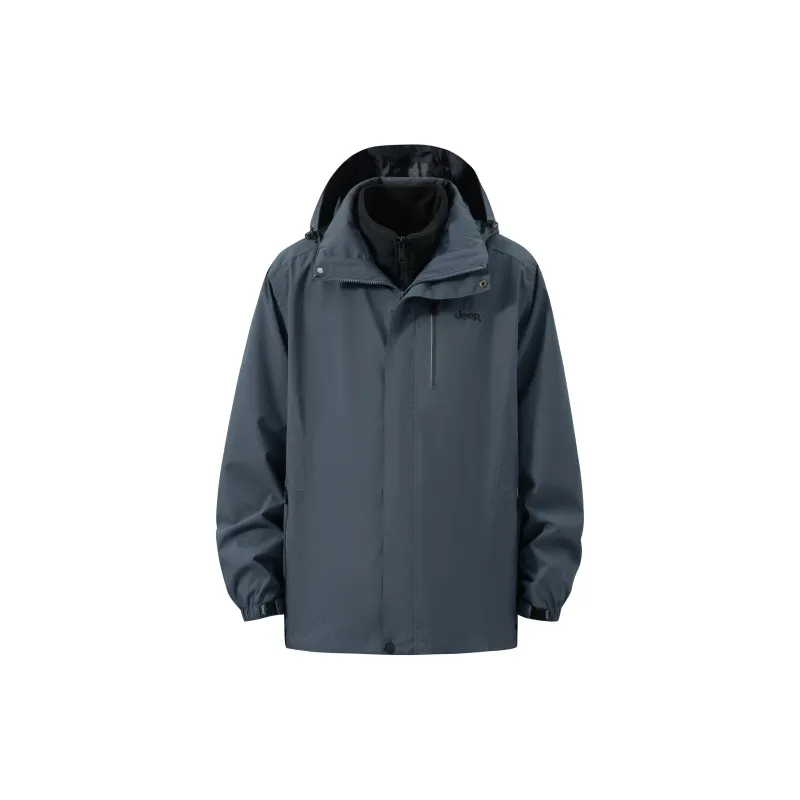 Jeep Outdoor Hiking For Urban Living/Travel/Commuting Waterproof And Windproof To Keep Warm Windbreaker Jacket Unisex-1