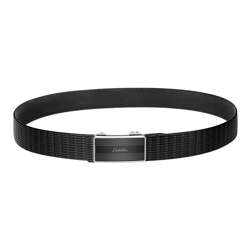 CATELLES Unlined Top Grain Cow Leather Leather Belts Men's Width: 3.5cm-4