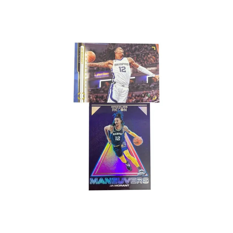 PANINI 2023 Grizzlies On-Card Ja Morant 2022 RECON NO.12 BASE Sports Cards 2 Pcs-0