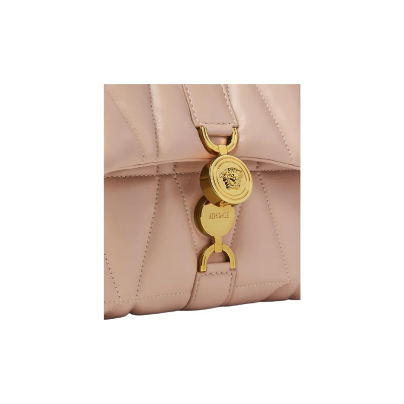 FANSIZHE Kleio Lambskin Shoulder Bag Women's Light Pink-3
