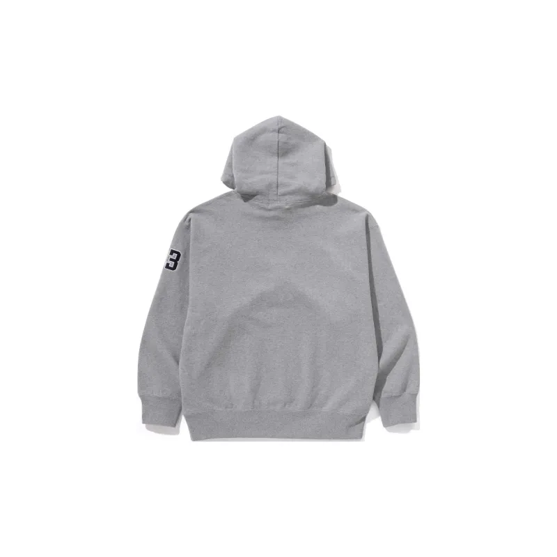 Bape Baseball Logo Relaxed Fit Pullover Hoodie-3