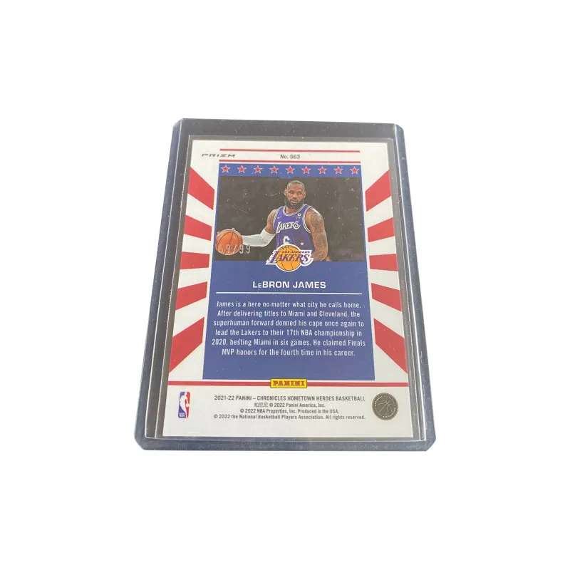 PANINI 2021-22 Lakers James 59/99 Edition PRIZM Sports Cards 1 Pc-1