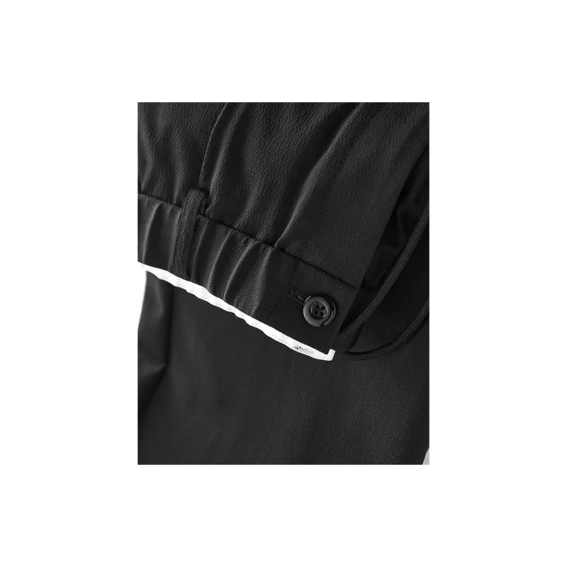 PEACEBIRD MEN Casual Pants Unisex Black 1 Conical-2