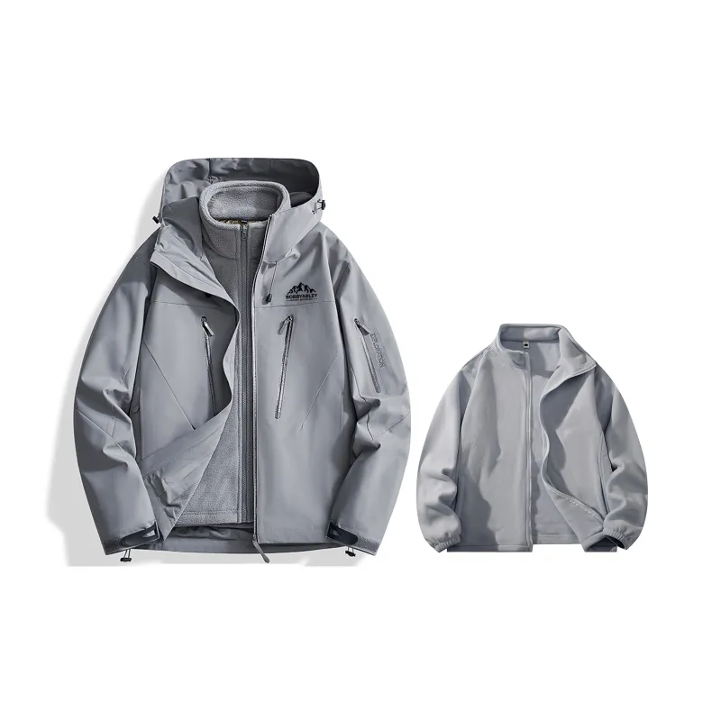 BOBBY ABLEY Water-Resistant Windproof Wear-Resistant Windbreaker Jacket Unisex Dragon Scales Yellow-28