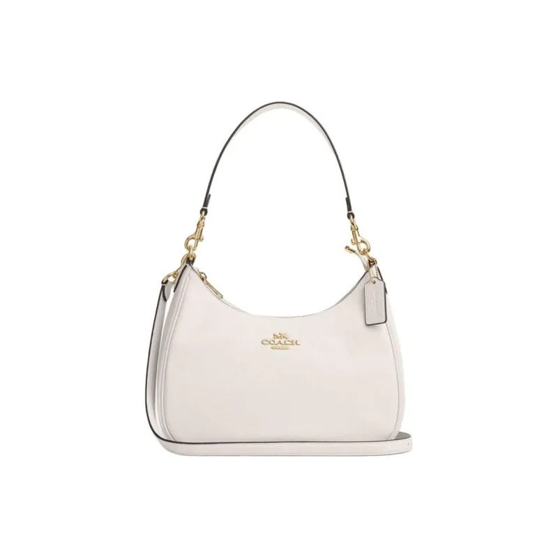 COACH Teri Cow Leather Portable Crossbody Bag, Shoulder Bag Tubas Women's Chalk White-0