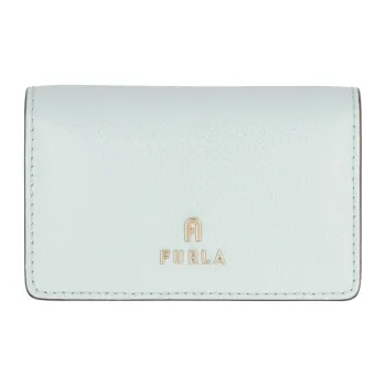 Furla Calfskin Wallet Women's Light Blue