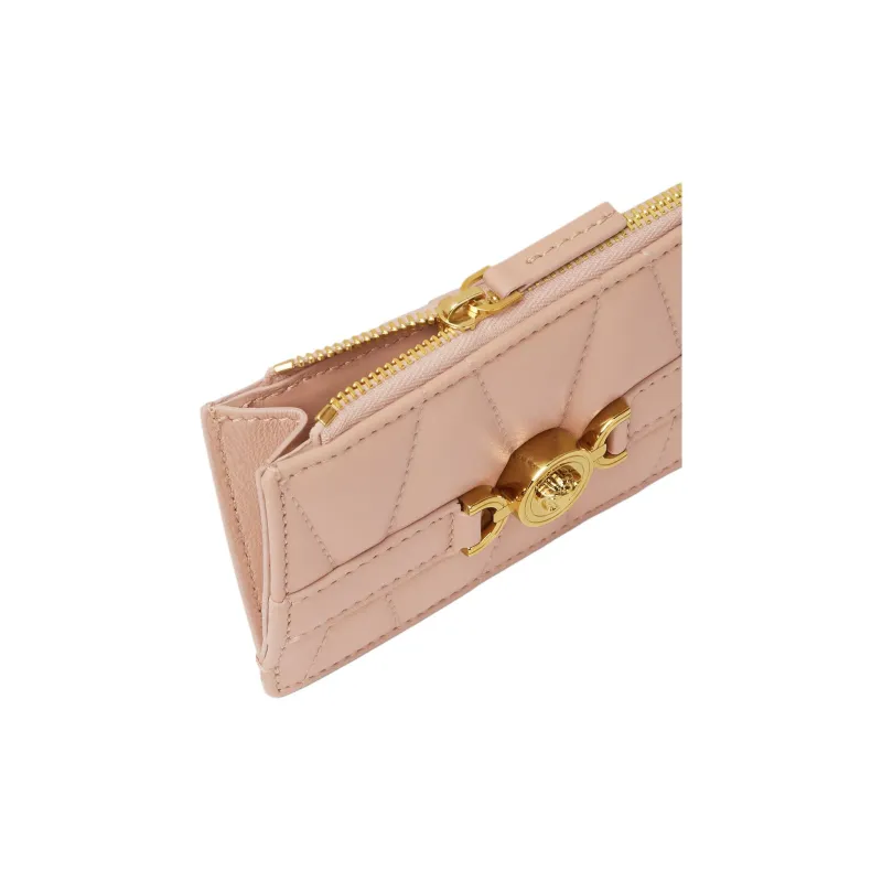 FANSIZHE Medusa '95 Sheepskin Card Holder Regular Women's Light Pink Red-2