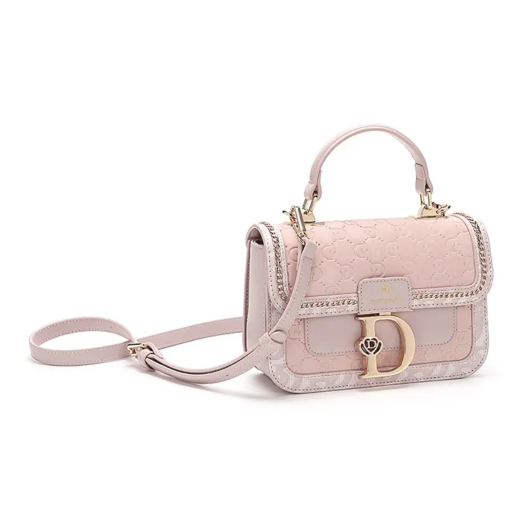 SEPTWOLVES PU Handbag, Crossbody Bag Women's Pink-2