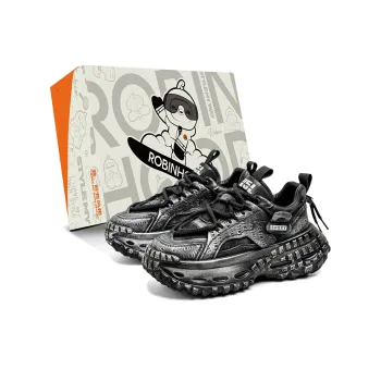 ROBINHOOD Cushioning Anti Slip And Wear Resistant Height Increasing Low Top Chunky Sneakers Men's Box