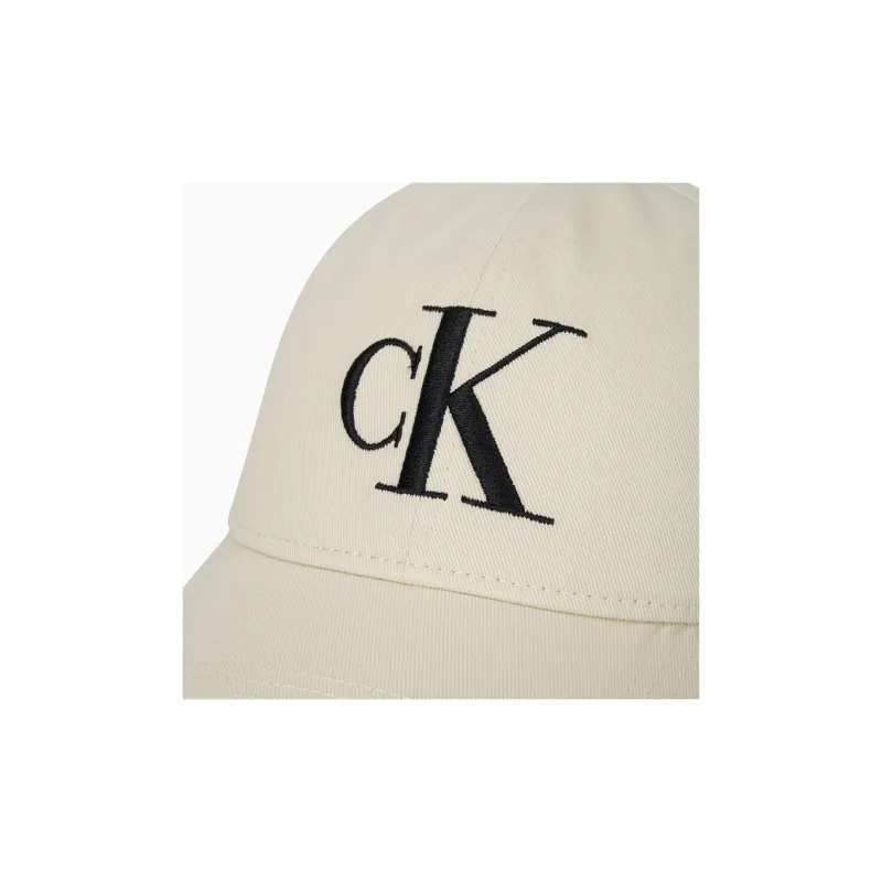 CALVIN KLEIN Cotton Baseball Caps Unisex Cow Ivory-3
