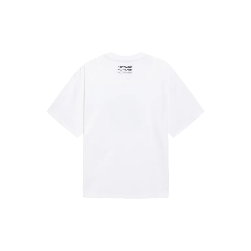 HOTPLANET T Shirt Unisex White Dark Gray-1