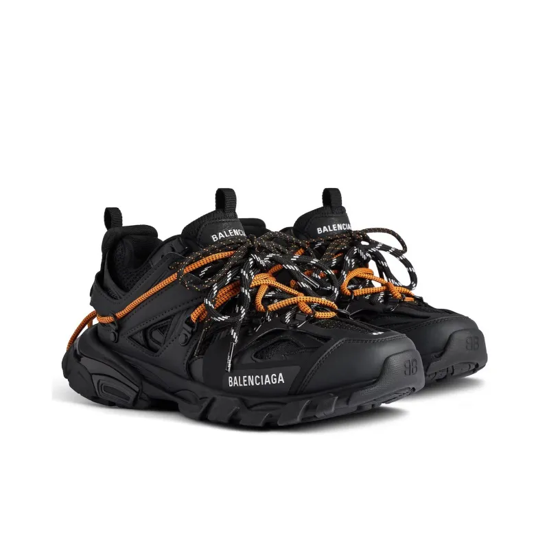 Balenciaga Track Trail Low Top Casual Shoes Men's Black-2