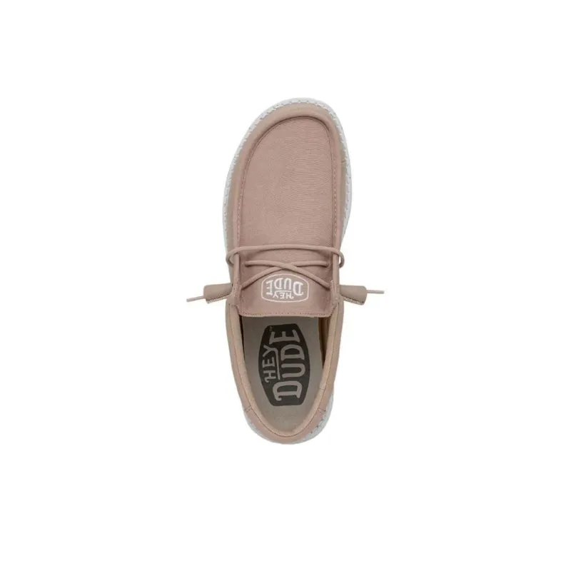 Hey Dude Wally Slub Tan Canvas-3
