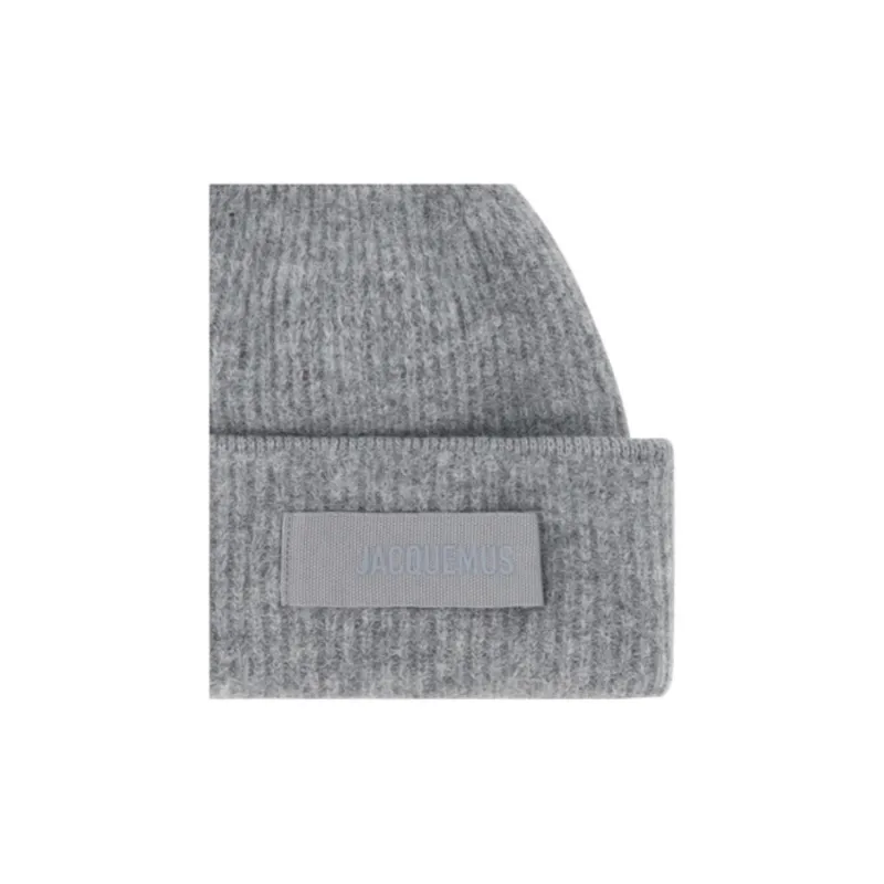 Jacquemus Alpaca Beanies Women's Gray-2